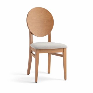 Sedia di Design in Legno con Seduta Imbottita - Woody | Palma