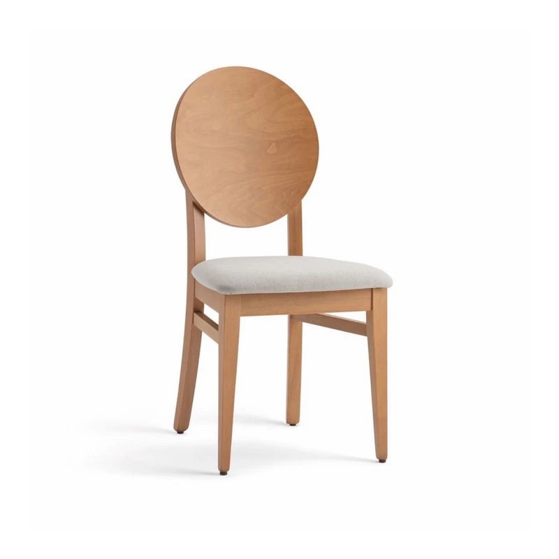 Sedia di Design in Legno con Seduta Imbottita - Woody | Palma