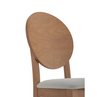 Sedia di Design in Legno con Seduta Imbottita - Woody | Palma