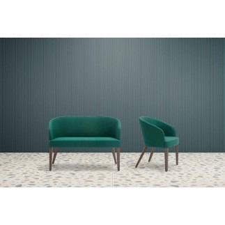 Fabric Cockpit Armchair for Waiting Room - Doris | Origins 1971