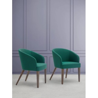 Restaurant Chair with Back and Cushion Seat - Doris | Origins 1971