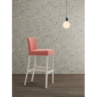 Fixed High Stool with Backrest - Noblesse