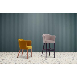 Sgabello da Bar in Legno Massello - Truman | Origins 1971