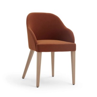 Sedia di Design in Legno e Velluto - Roald | Origins 1971