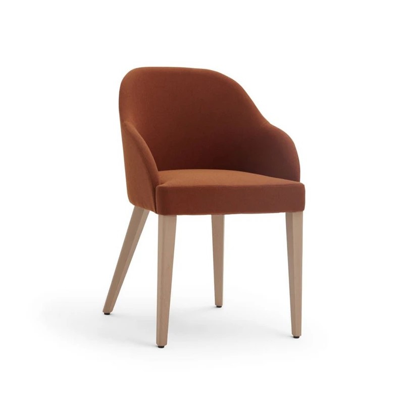 Design Chair in Wood and Velvet - Roald | Origins 1971