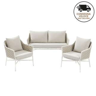 Salotto Completo da Esterno in Corda - Cool