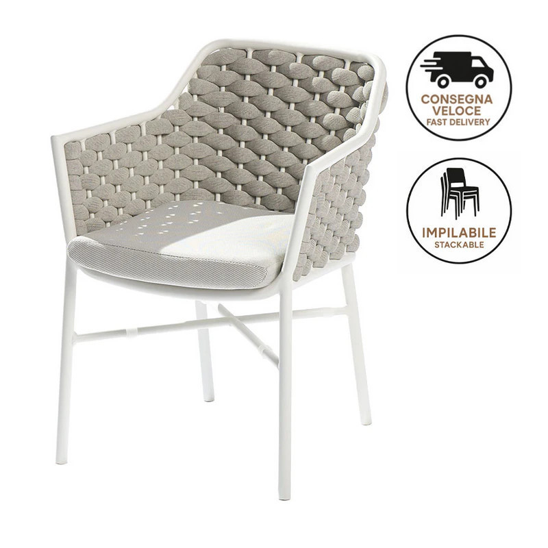 Stackable Woven Rope Chair – Cool | Isarreda