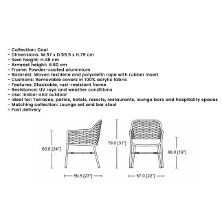 Stackable Woven Rope Chair – Cool | Isarreda