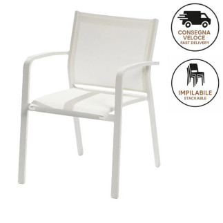 Sedia in Textilene con Braccioli - Sunset | Isarreda