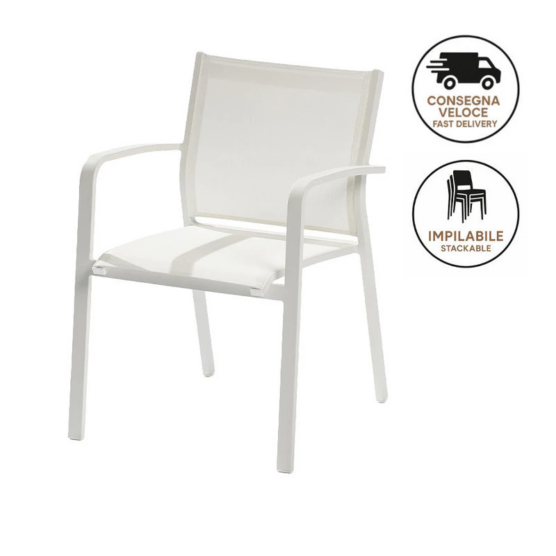 Textilene Chair with Armrests - Sunset | Isarreda