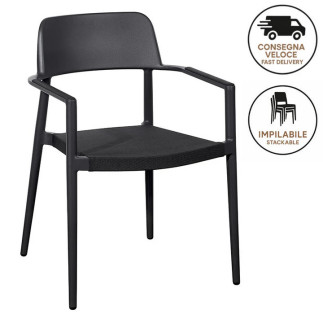 Outdoor Chair with Textilene Seat - Cancun