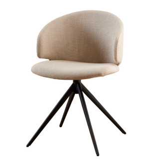 Sedia Girevole con Gambe a Trespolo - Olivia | Isarreda