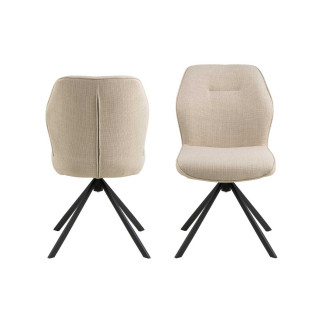 Armless Chair with Trestle Legs - Aura