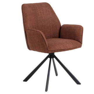 Upholstered Chair with 4-Spoke Base - Glenda | Isarreda
