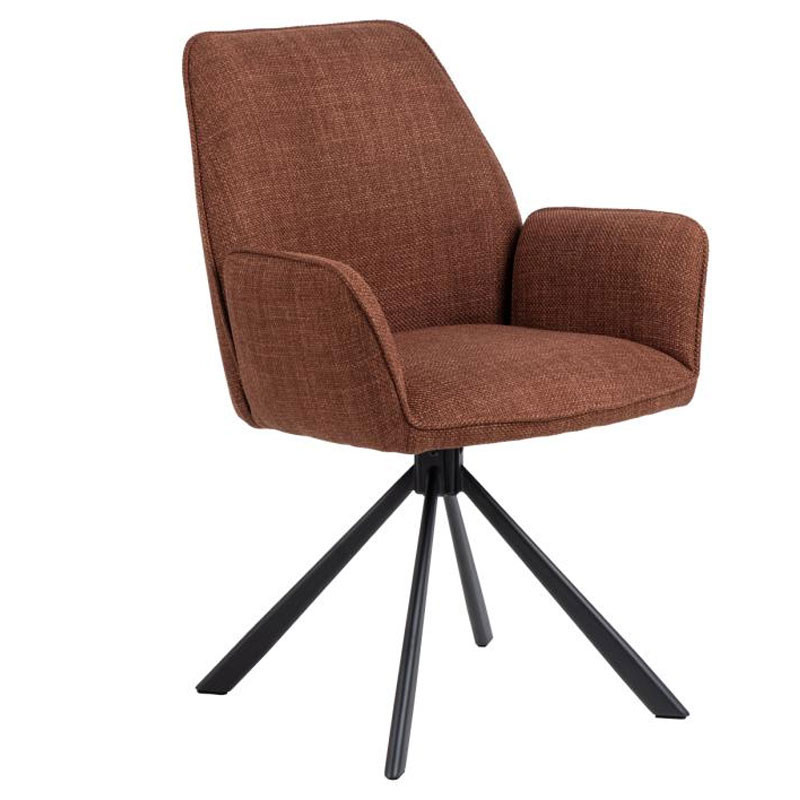 Upholstered Chair with 4-Spoke Base - Glenda | Isarreda