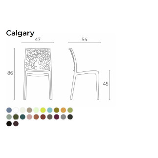 Sedia Impilabile da Esterno Monteforte - Calgary | Monteforte