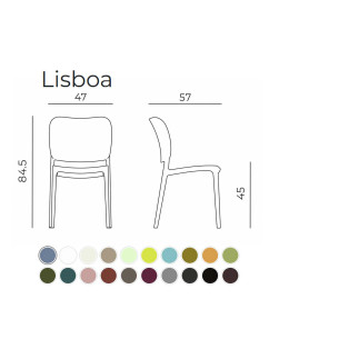 CATAS Certified Stackable Chair - Lisboa | Monteforte