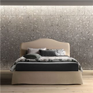 Double Bed Samoa with Upholstered Headboard - Lovely