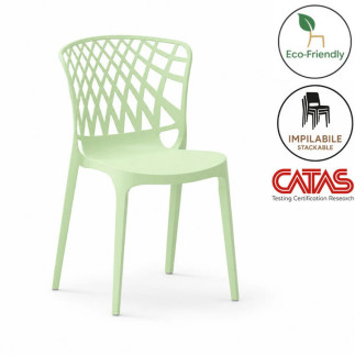 Stackable Chair in Recyclable Polypropylene - Porto | Monteforte