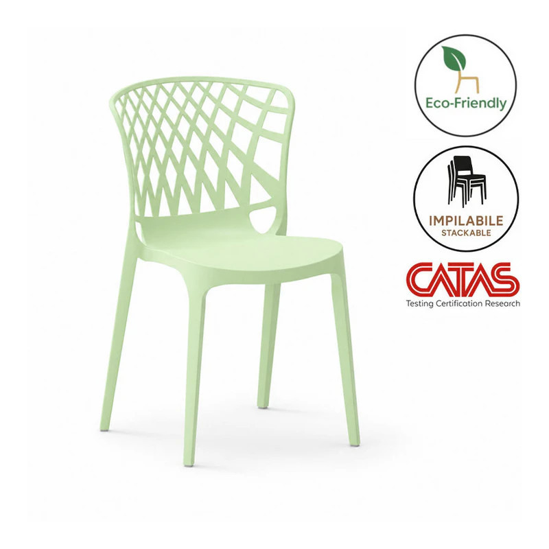 Stackable Chair in Recyclable Polypropylene - Porto | Monteforte