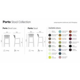 Bar Stackable Stool - Porto | Monteforte