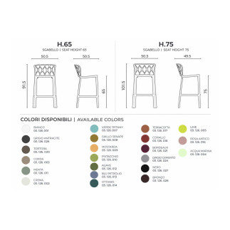 Outdoor Stackable Stool - Vienna | Monteforte