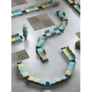 Upholstered Waiting Room Seating - Ola | Leyform