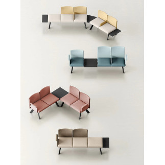 Upholstered Waiting Room Seating - Ola | Leyform
