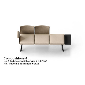 Upholstered Waiting Room Seating - Ola | Leyform