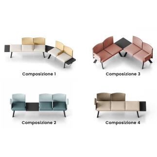Upholstered Waiting Room Seating - Ola | Leyform