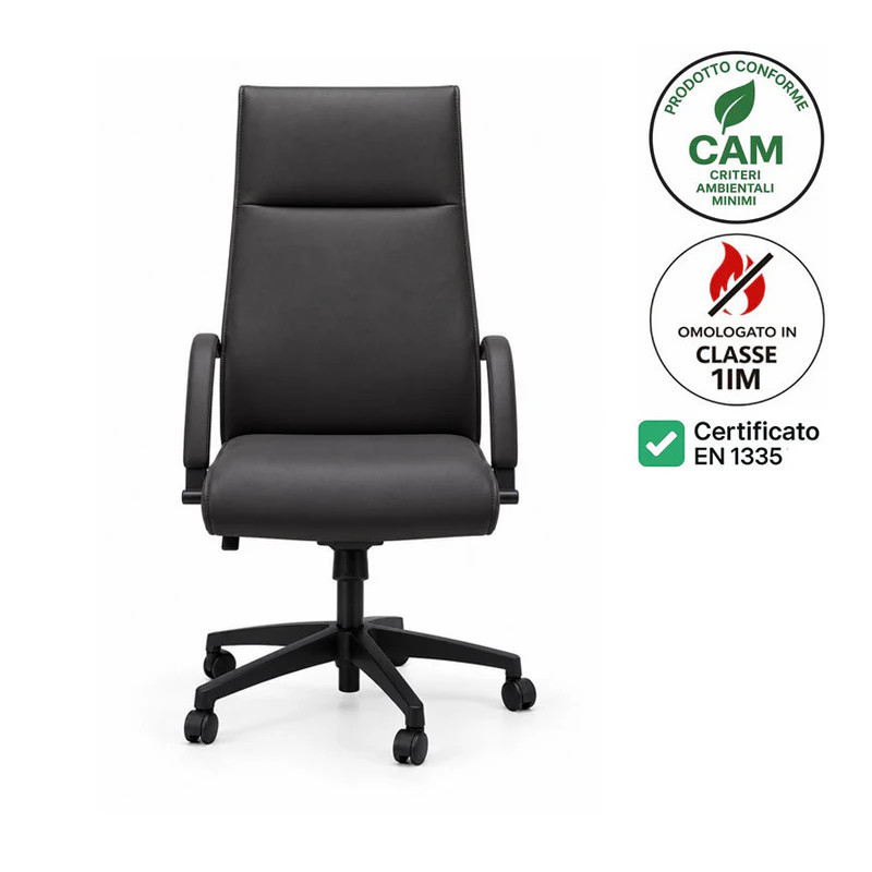 Sedia Direzionale su Ruote Certificata – Croma H | Mstyle