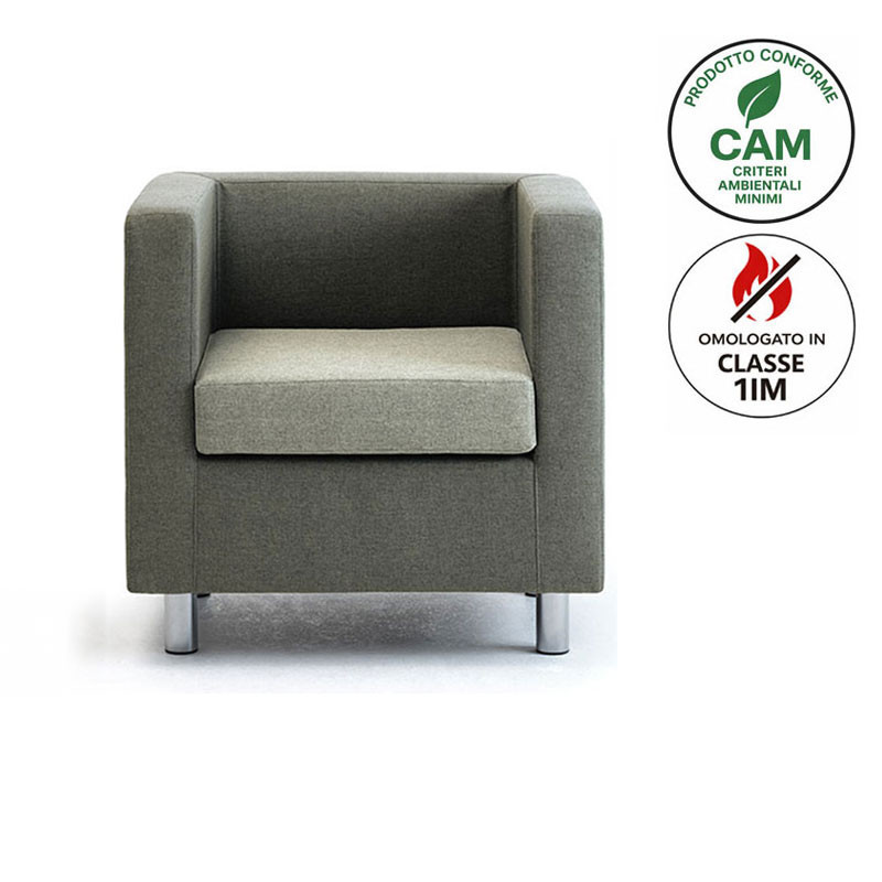 Poltrona Per Sala Attesa Conforme ai CAM - Unit | Leyform