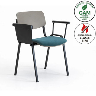 Sedia Imbottita con Tavoletta Scrittoio - Sally | Leyform