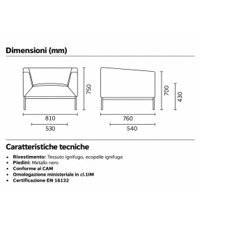 Waiting Room Padded Armchair - Kos | Leyform
