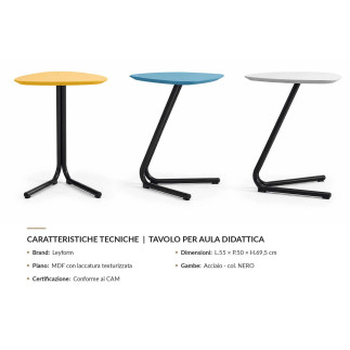 MDF Table for Training Rooms and Classrooms - Eos Plus | Leyform