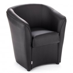 Armchair in synthetic leather
