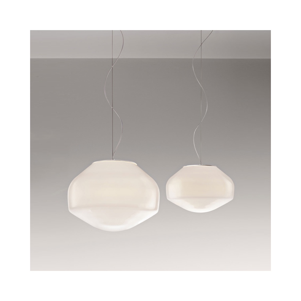 Aèrostat, LED Suspension Lamp in blown glass
