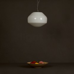 Aèrostat, LED Suspension Lamp in blown glass