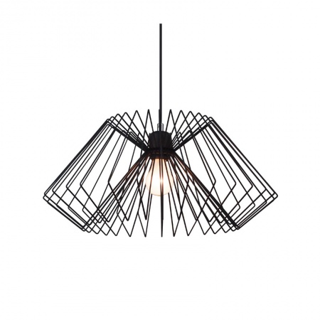 Suspension lamp in metal wire