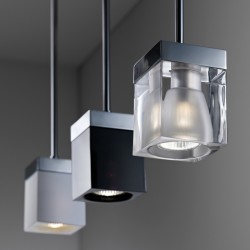 Suspension Lamp in Crystal - Cubetto