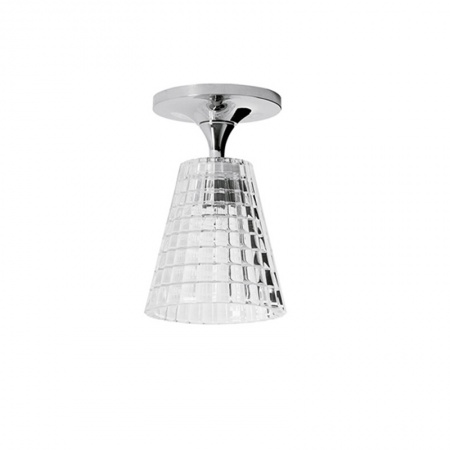 Flow ceiling lamp glass and metal
