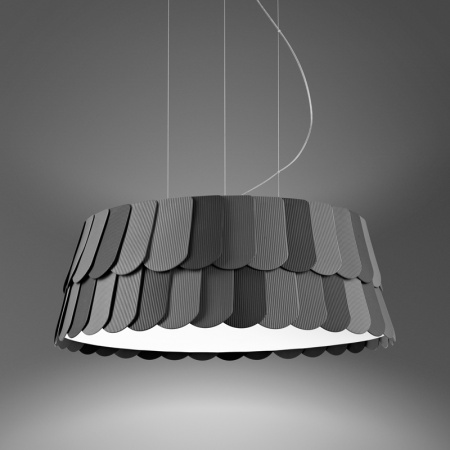 Roofer cylindrical suspension lamp