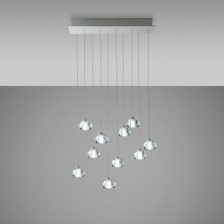 Lampada LED a sospensione 10 luci Multispot