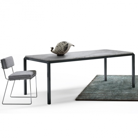 Bebop dining table with marble top