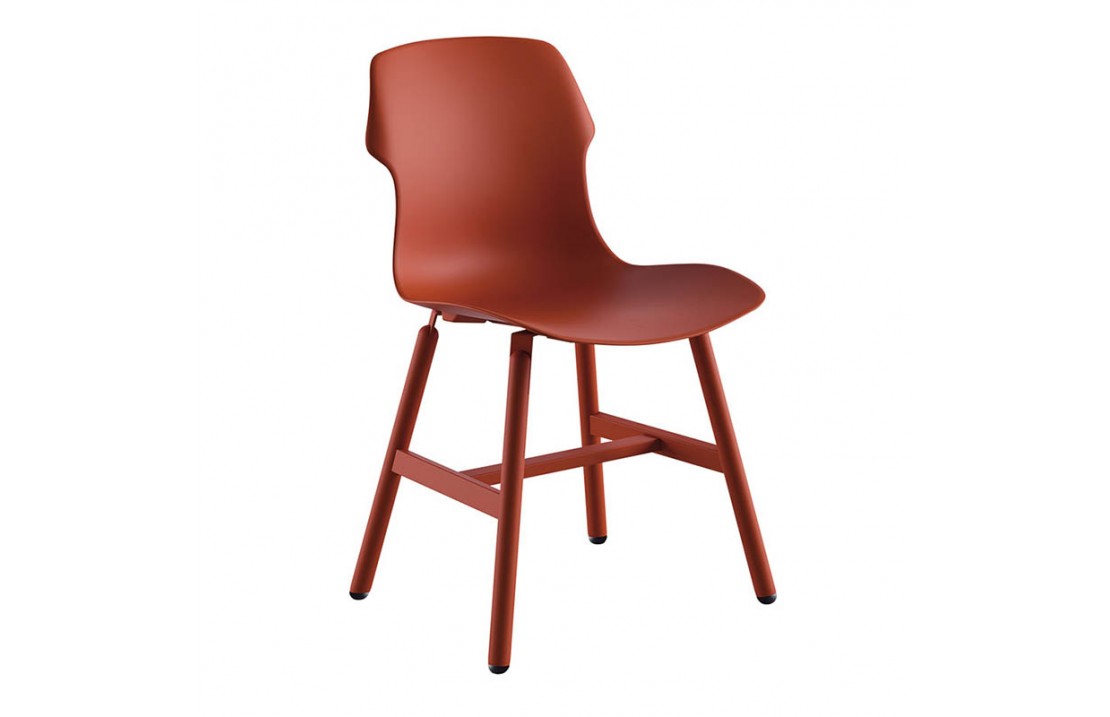 Stereo Metal chair in polypropylene