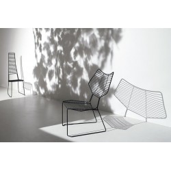 Alieno metal lounge chair indoor/outdoor