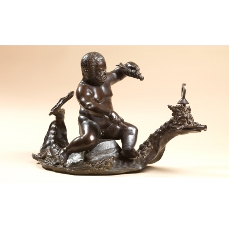 Statua in bronzo - Morgante su Drago