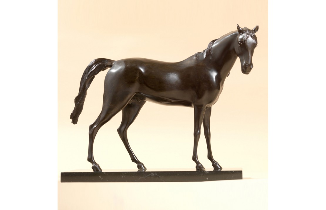 Scultura in bronzo e marmo - Cavallo senza Sella