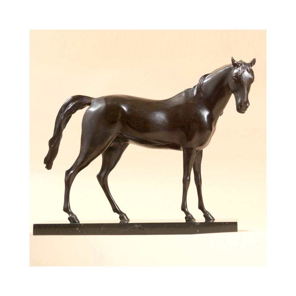 Scultura in bronzo e marmo - Cavallo senza Sella