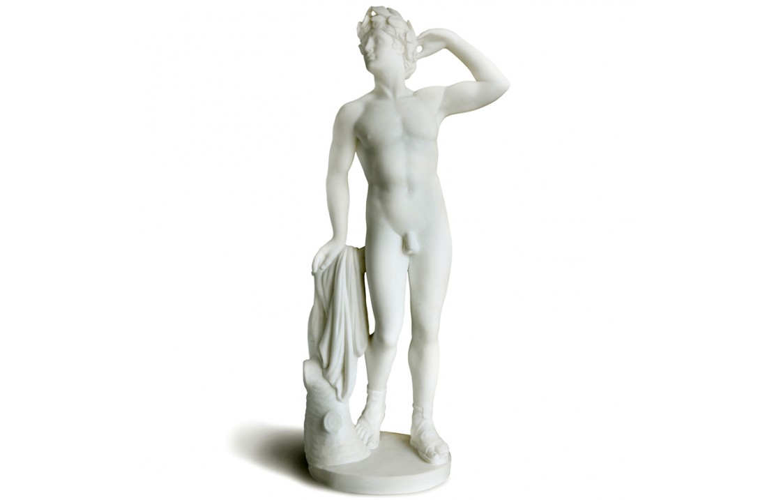 Carrara Marble Statue - Apollo Crowing Himself